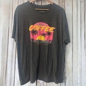 Black Rifle Coffee Company Dark Tee with Tropical Graphic